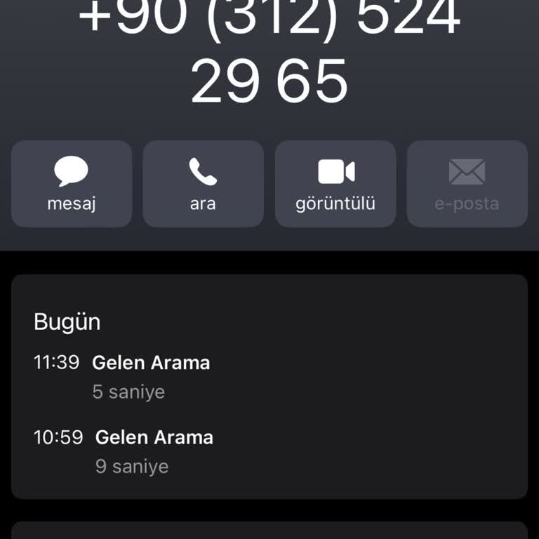 03125242965 Bilinmeyen Numaradan Arandım Sesimi Kopyalamış Olabilirler