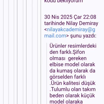 Aldığım Ürünler Farklı Ve Kalitesiz Çıktı, Firma İade Sürecinde Zorluk Çıkarıyor