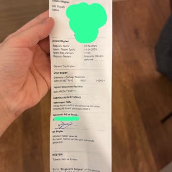 Çamaşır Makinesi Körük Lastiği Tekrar Küflendi, Yazılı Cevap Alınamıyor