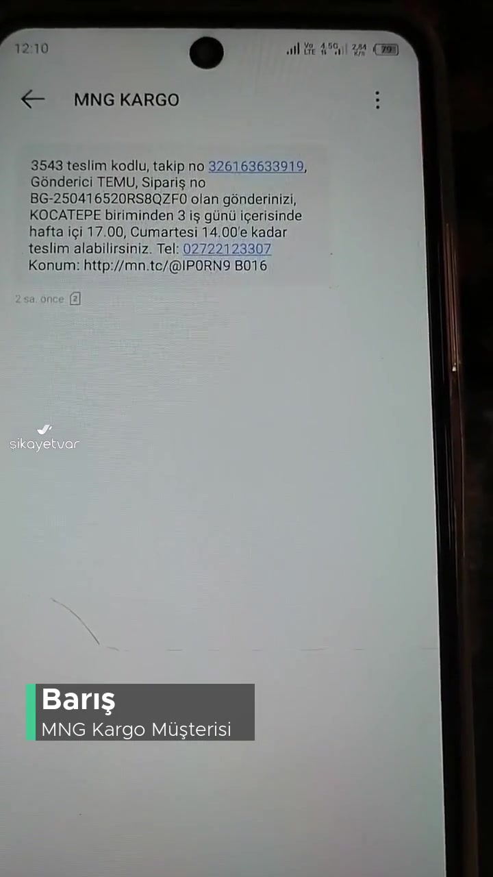 MNG Kargo İki Kargoda da Aynı Sorun Ve Aynı Kişilerle! videonun kapak resmi