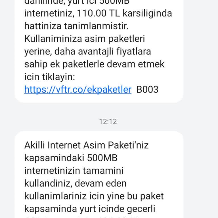 Bilgilendirme Yapılmadan Ek İnternet Ücreti Yansıtıldı