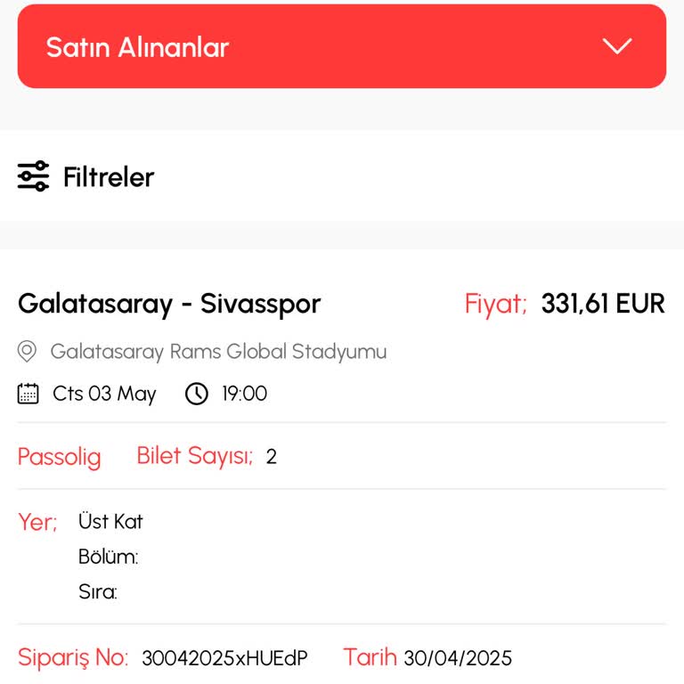 Satın Aldığım Maç Biletleri Zamanında Passolig Kartıma Aktarılmadı
