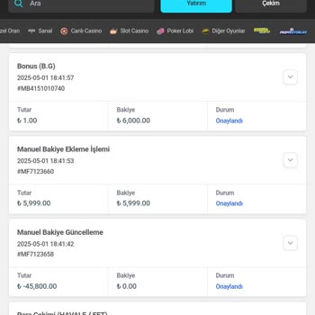 Kazanç Sonrası Hesap Bakiyesi Sıfırlandı Ve Çekim Talebi İptal Edildi