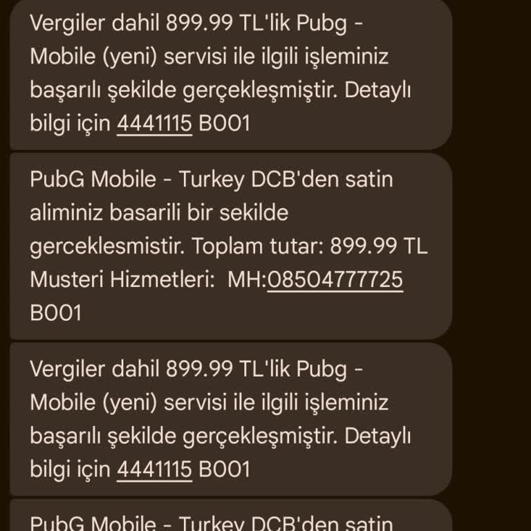 Payguru Onayım Dışında PUBG Üzerinden Yapılan Mobil Ödeme Ve İptal Sorunu