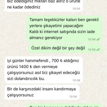 İade Ve Değişim Sürecinde Ekstra Ücret Ve Kötü Müşteri İletişimi
