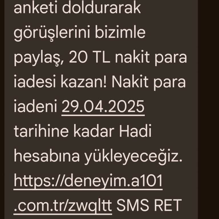 Anket Sonrası Söz Verilen Bakiyenin Eklenmemesi