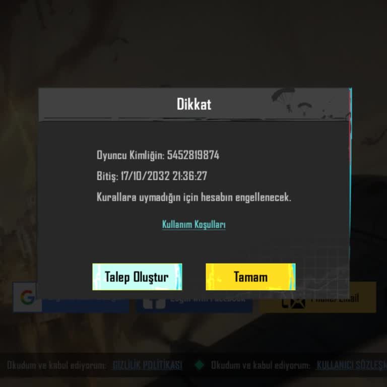Haksız Yere Banlanan Hesabım İçin Yardım İstiyorum