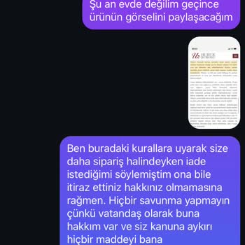 İade Talebim Keyfi Şekilde Reddedildi