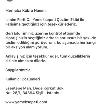 Teslim Edilmeyen Siparişe Çözüm Ve Muhatap Yok