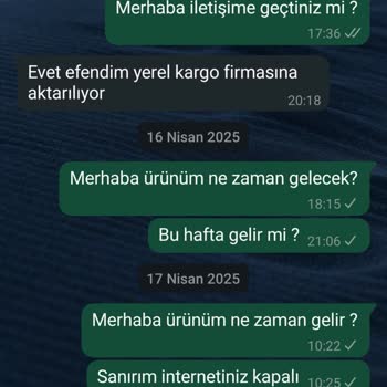 Siparişimin Durumu Belirsiz Ve İletişim Kanalları Kapalı