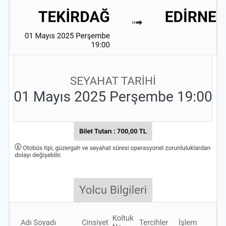 Bilet İptali Sonrası Geri Ödeme Gecikmesi