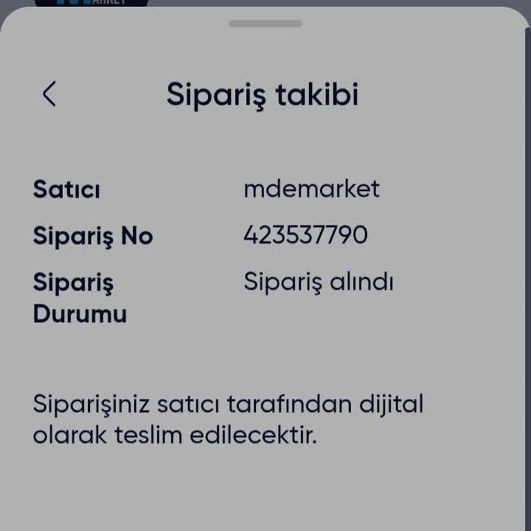 Mdemarket.tr Üzerinden Aldığım Hesabın Teslim Edilmemesi Endişe Yaratıyor