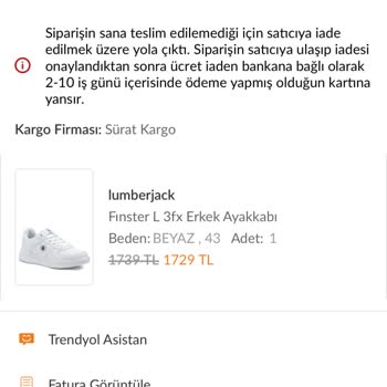 Kargom Teslim Edilmeden İadeye Verildi