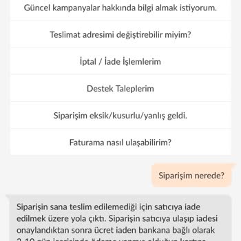 Kargom Teslim Edilmeden İadeye Verildi