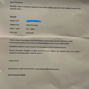 Ayakkabı Renk Değişimi Sonrası Garanti Sürecinde Yaşanan Sorunlar