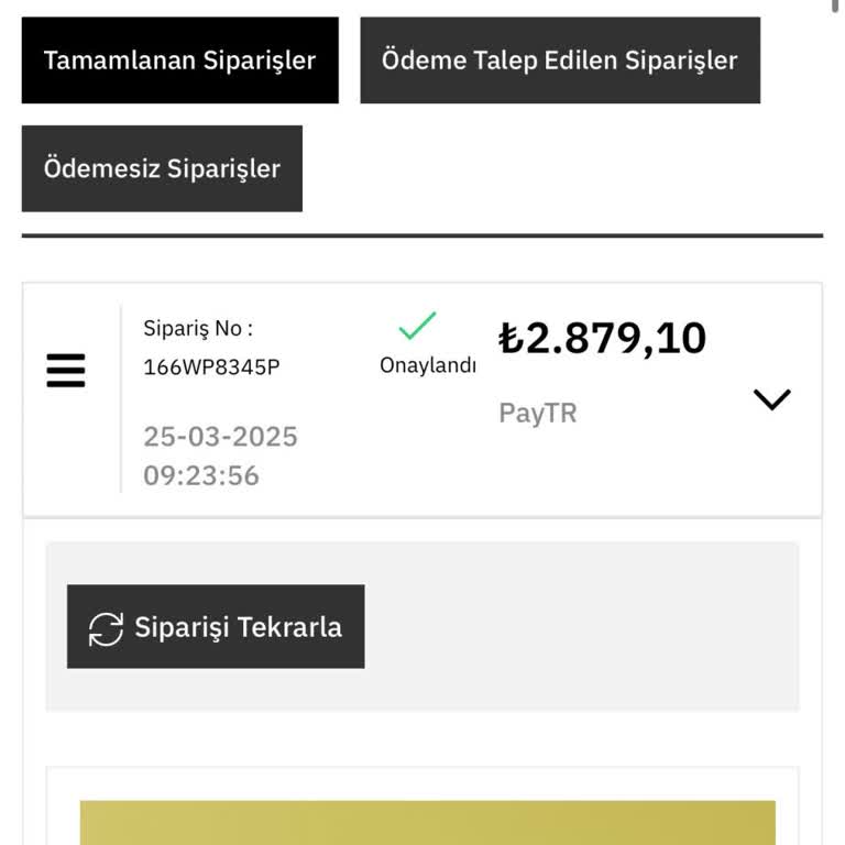 Ozsarıcam Sipariş Verdim Ne Ürün Geldi Ne Para İadesi Yapıldı