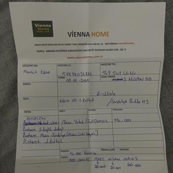 Vienna Home Mağazasından Aldığım Hizmette Mağduriyet Ve İletişim Sorunu