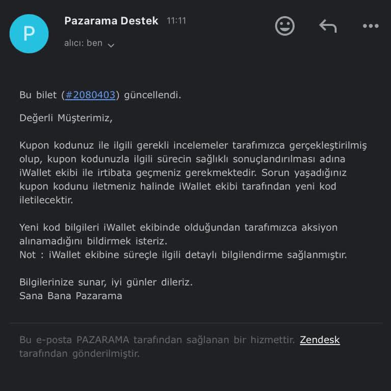 Pazarama Kodu Sorunum Çözülmedi, Sürekli Oyalıyorlar