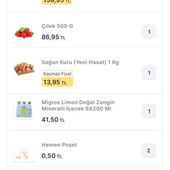Migros Hemen Siparişimde Eksik Ürünler Teslim Edilmedi