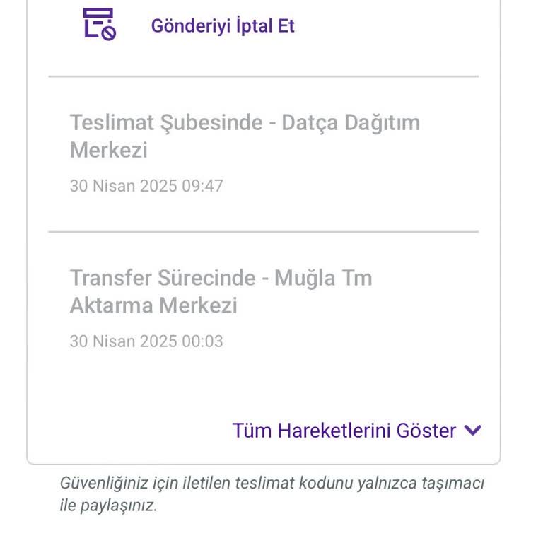 Kargo Şubede Bekliyor Teslim Edilmiyor Muhatap Yok