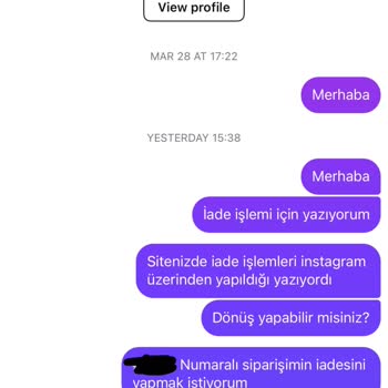 Vandoria Markasından Aldığım Ürün Kalitesiz Çıktı Ve İade Süreci Sorunlu