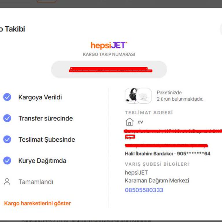 Kargom Bana Ulaşmadan Teslim Edildi Görünüyor, Adres Yanlış Ve Bilgi Yok