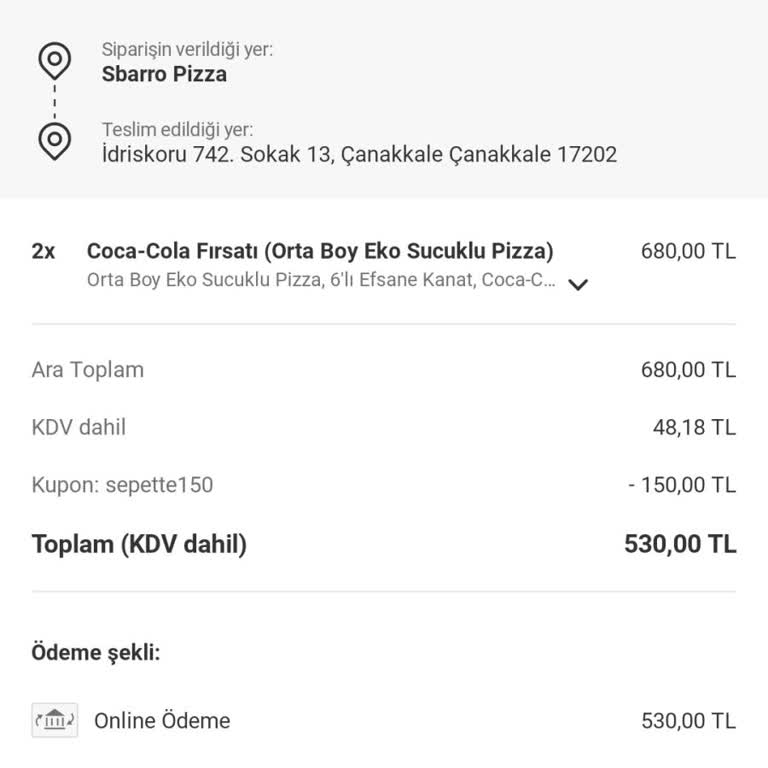 Yemeksepeti Siparişim İptal Edildi Param Günlerdir İade Edilmedi
