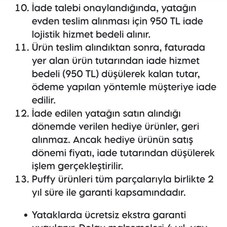 Yatak İadesinde Yüksek Kesinti Ve İletişim Sorunu