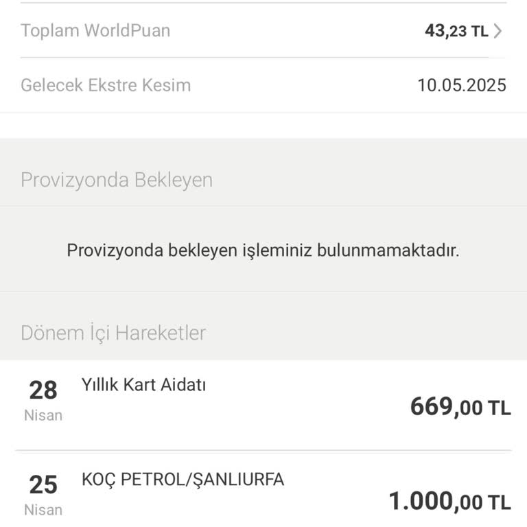 Hizmet Sunulmadan Alınan Kredi Kartı Yıllık Üyelik Ücretinin İadesi Talebi