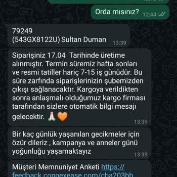 Nevresim Takımı Siparişim 9 Gündür Kargoya Verilmedi