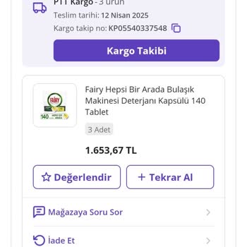 Eksik Gönderim Ve Fiyat Artışı Nedeniyle Mağduriyet Yaşadım