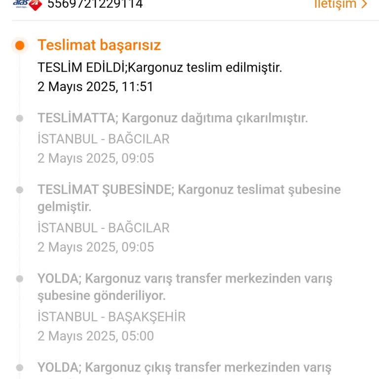 Aras Kargo Bilgilendirme Eksikliği Ve Hatalı Teslimat Nedeniyle Mağduriyet Yaşadım