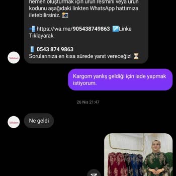 Yanlış Ürün Gönderimi Ve İletişimsizlik Nedeniyle İade Sorunu