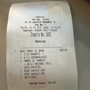 Popeyes Şarampol Şubesinde Soğuk Yemek Ve İlgisiz Personel Deneyimi