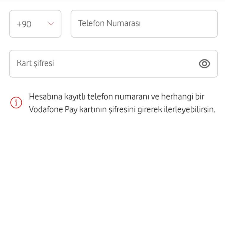 Vodafone Pay Şifre Yenileme Sürecinde Kilitlendim