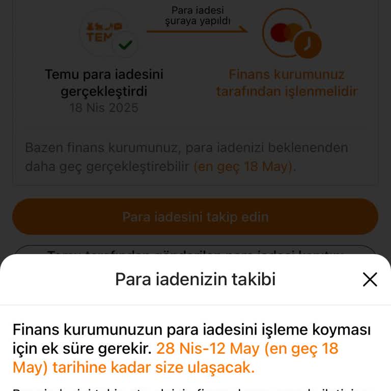 Temu'da İptal Edilen Siparişin Para İadesi 14 Gündür Yapılmıyor
