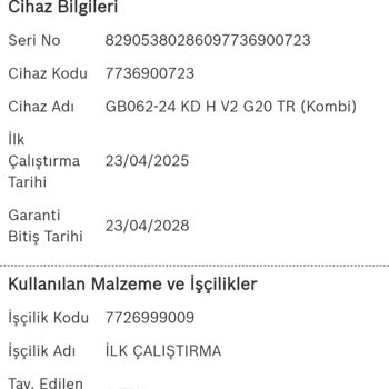 Buderus Kombi Sıcak Su Kullanımında Aşırı Gürültü Sorunu Ve İlgisiz Servis