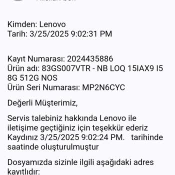Lenovo Laptopta Sürekli Kapanma Ve Kalıcı Çözüm Talebi