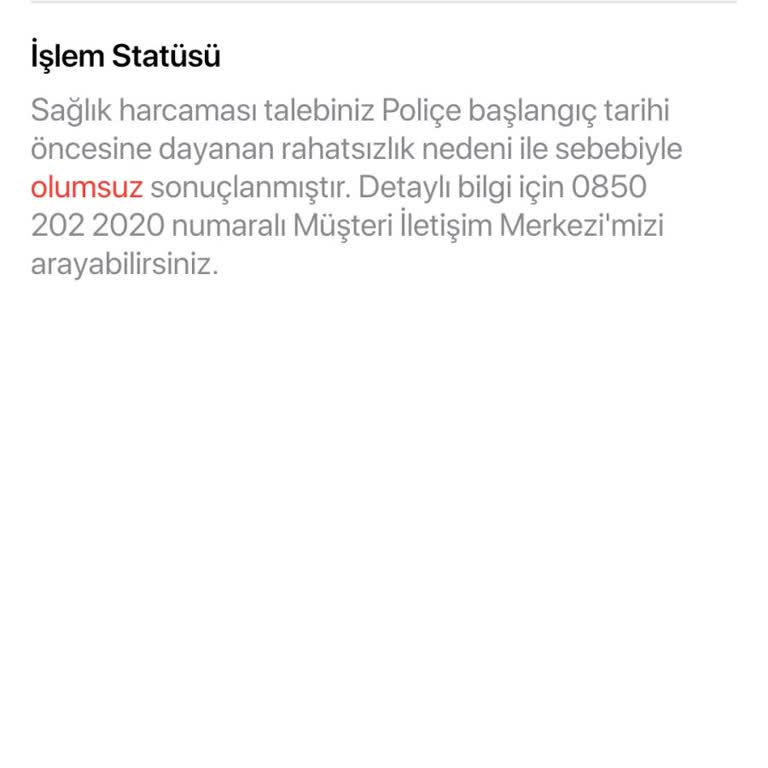 Geçmiş Ameliyat Gerekçesiyle Sağlık Sigortası Reddi