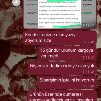 Kargoya Verildiği Söylenen Ürün Hâlâ Gönderilmedi