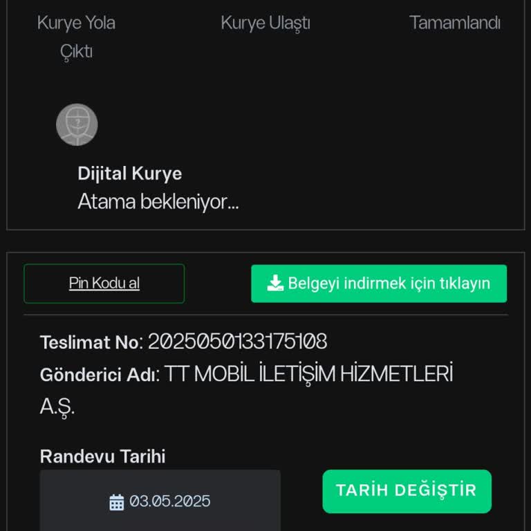 Kuryenin Durumu Hakkında Bilgi Alınamıyor Ve İletişim Eksikliği