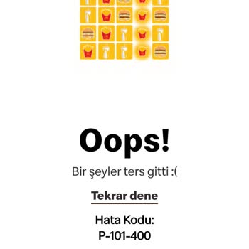 McDonalds Uygulamasında Oyun Ödülleri Hesabıma Tanımlanmıyor