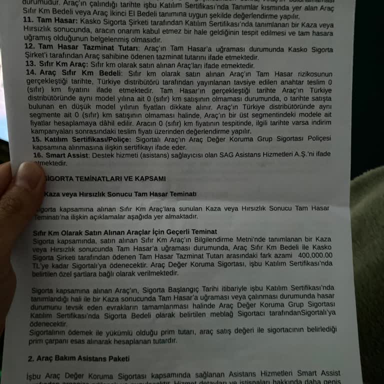Sigorta Paketiyle Yaşadığım Oto Yıkama Sorunu Ve İletişim Eksikliği