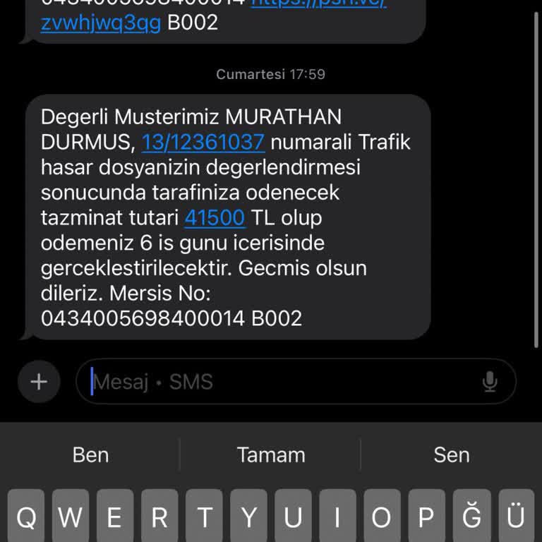 Kazadan Sonra Eksik Parça Ve Yetersiz Ödeme Mağduriyeti
