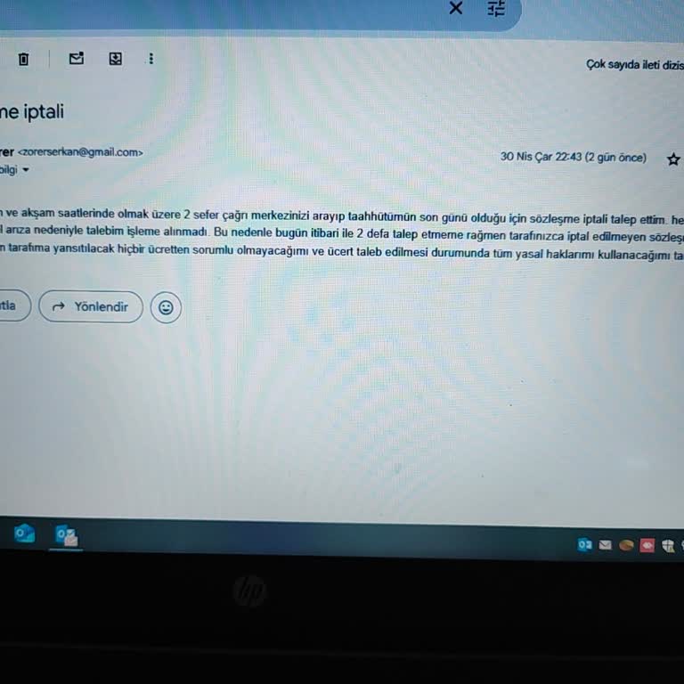 Hizmet Kalitesi Ve İptal Sürecinde Yaşanan Sorunlar