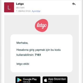 Letgo'da Satış Sonrası Ödeme Ve E-posta Onayı Sorunu