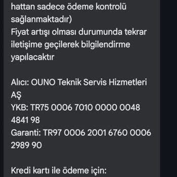 Ouno Servis Tablet Tamirinde Yüksek Ve Değişken Ücret Mağduriyeti