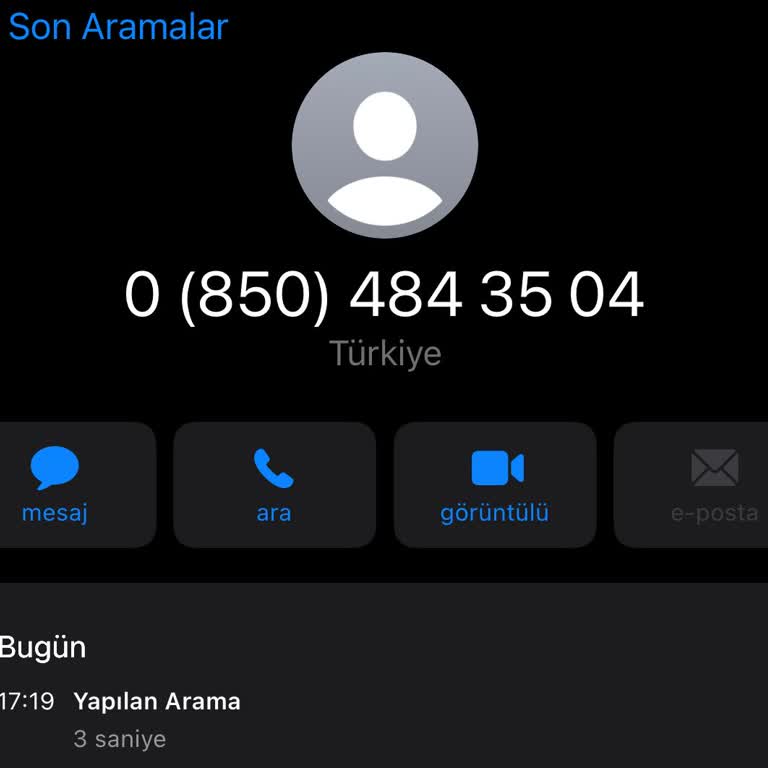08504843504 Bilinmeyen Numara Tarafından İzinsiz Aranma Ve Kişisel Veri Endişesi