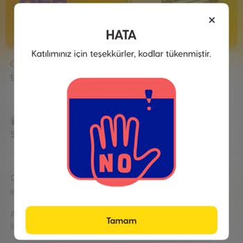 GNC Uygulamasındaki 1+1 Sinema Bileti Kodum Kullanılmadan Tükendi