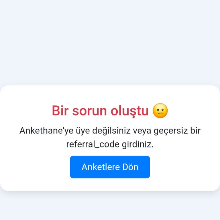 Anket Tamamlanamıyor, Destek Ekibi Sorunu Çözemiyor
